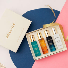 Honey and almond visual alongside bottles illustrating key ingredients and longevity benefit: richer wear