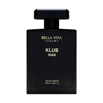 BellaVita Luxury KLUB front bottle shot showing sleek design and premium look