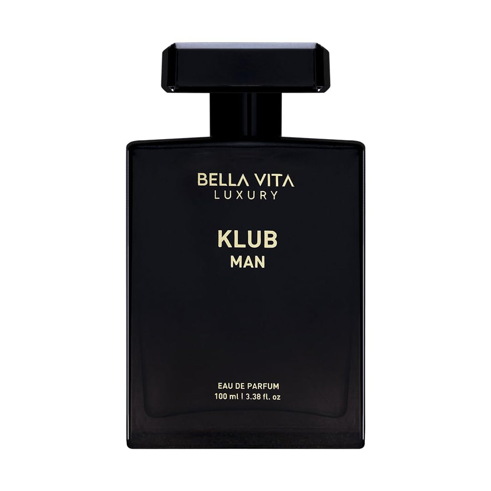 BellaVita Luxury KLUB front bottle shot showing sleek design and premium look
