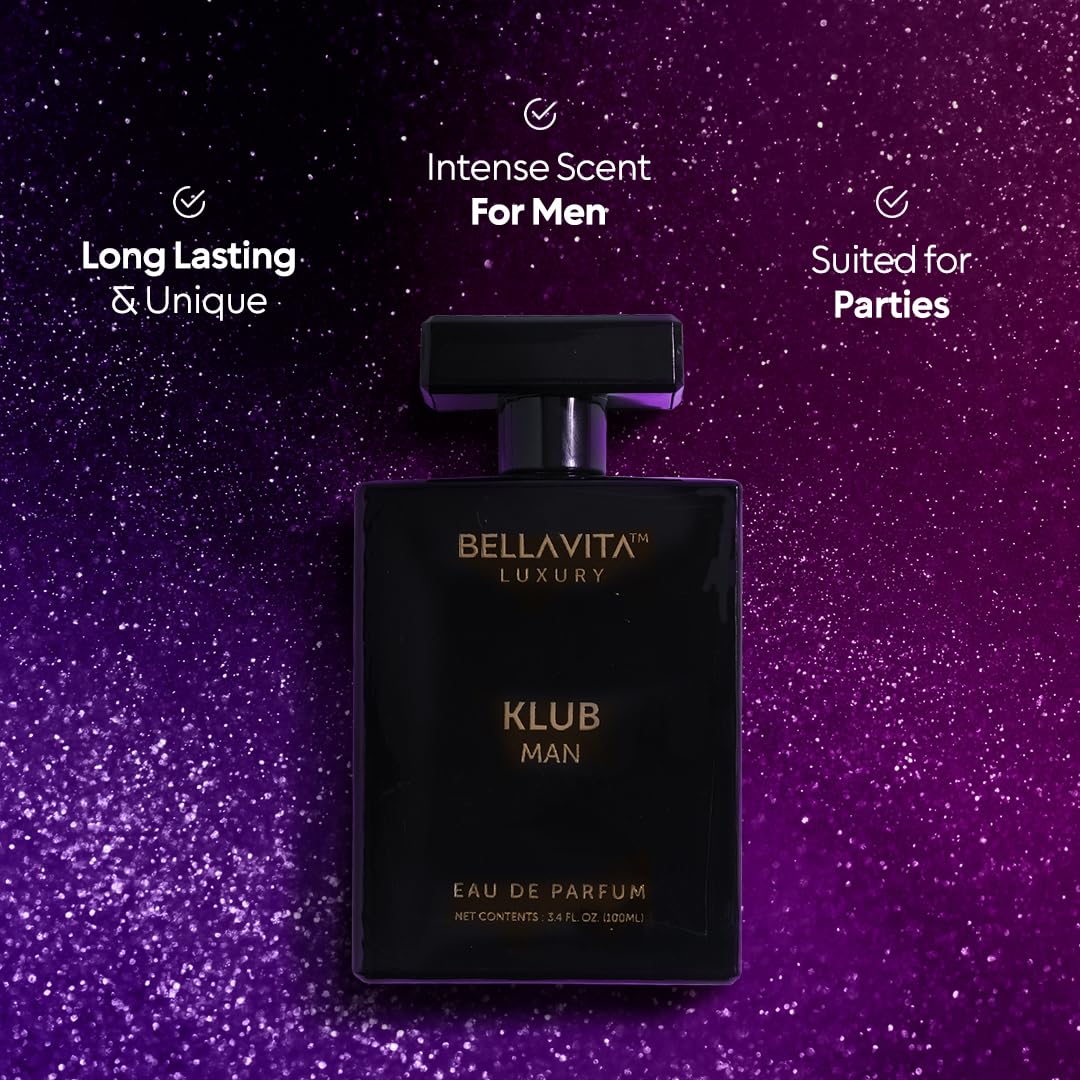 BellaVita Luxury KLUB lemon jasmine patchouli closeup highlighting notes