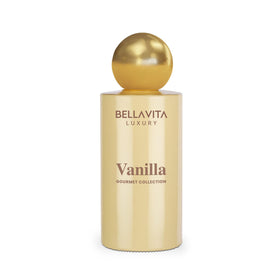 Bellavita label close-up showing fragrance name and ingredient focus