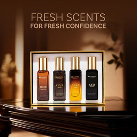 Bella Vita Luxury boxed gift set staged in lifestyle scene ideal for gifting