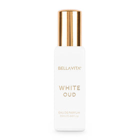 BellaVita Luxury front bottle showing compact travel-ready perfume