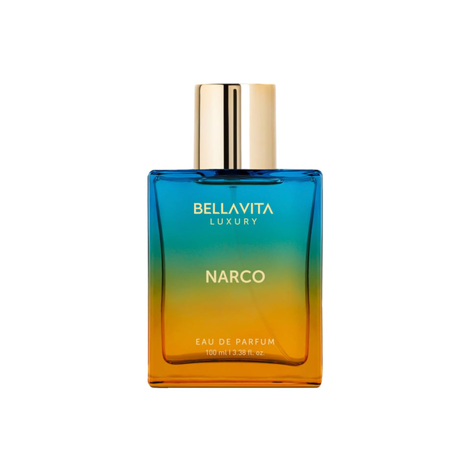Bellavita bottle front view showing elegant label and clean design, conveys luxury