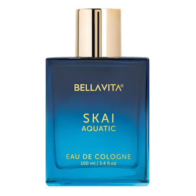 Bellavita Luxury SKAI front bottle view showing sleek packaging and citrus appeal