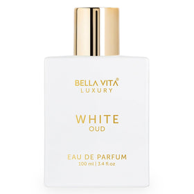 Bellavita Luxury White Oud front bottle showing elegant design and immediate presence