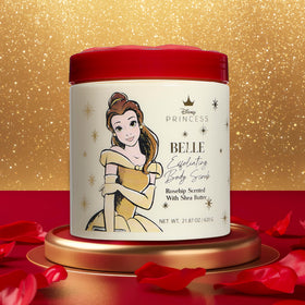 Belle Maison scrub staged in bathroom for relaxing self-care moment