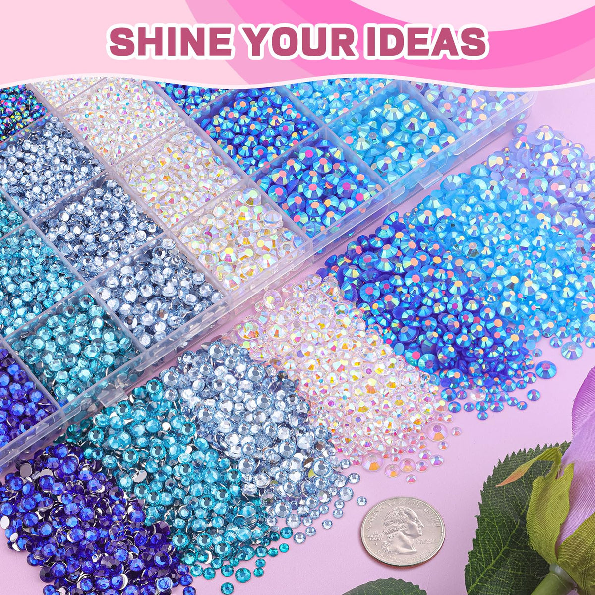 BELLEBOOST crafting workspace with gems and tools in use illustrating real project setup