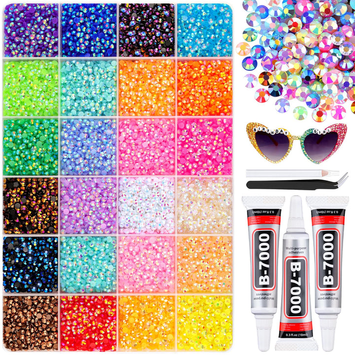 BELLEBOOST front packaging box showing full rhinestone kit and tools for easy organization