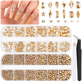BELLEBOOST front packaging showing full rhinestone kit and included tools for convenience
