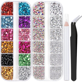BELLEBOOST front packaging showing full rhinestone kit and tools for easy selection