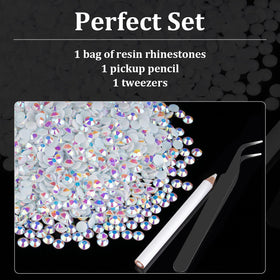 BELLEBOOST rhinestones applied to nail art demonstrating detailed accents and glossy finish