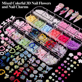 BELLEBOOST open boxes flatlay showing variety of gems and pearls for creative choices