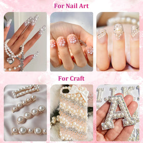 BELLEBOOST pearls applied on nails demonstrating decorative detail and lasting visual impact