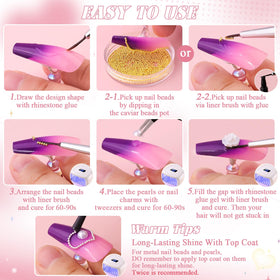 BELLEBOOST size comparison layout of pearls and beads for choosing the right scale