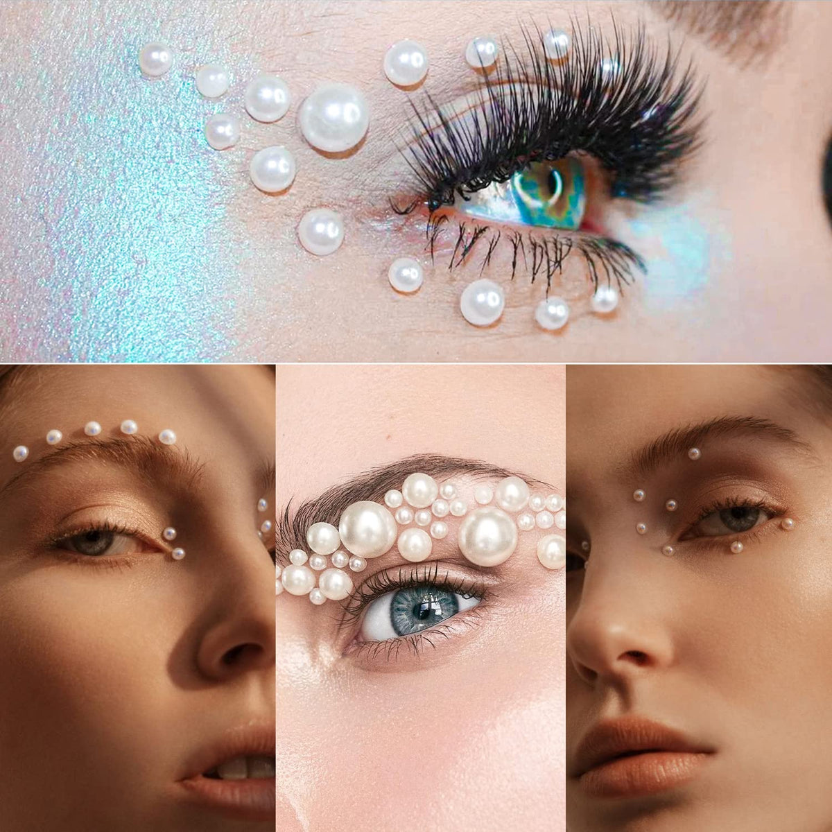 BELLEBOOST pearls laid beside ruler illustrating mixed sizes for planning