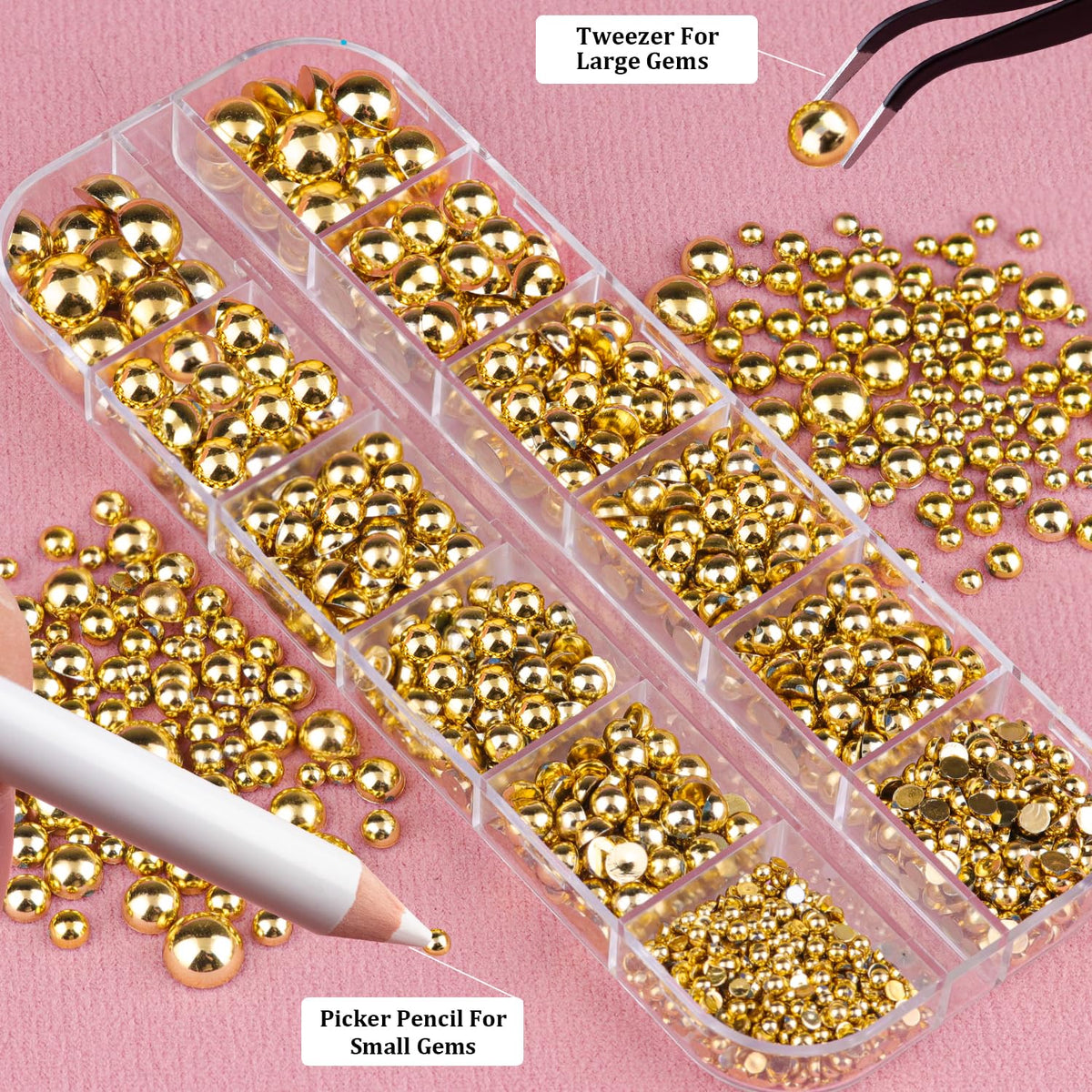 BELLEBOOST pickup pencil and tweezer displayed for precise placement and speed