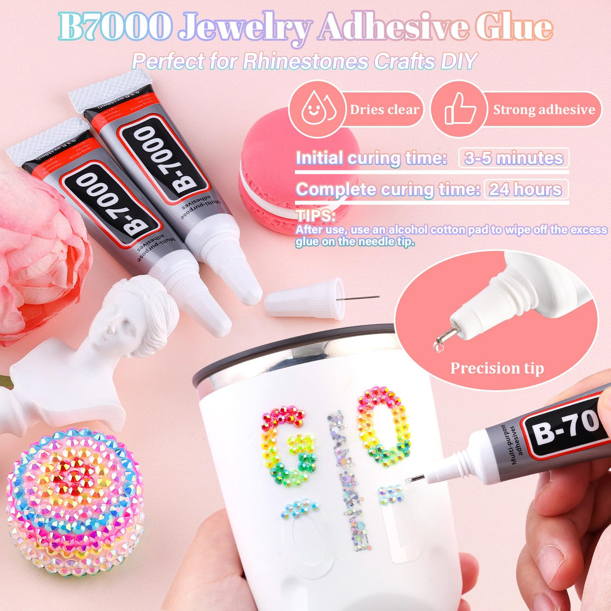 BELLEBOOST tweezers and pickup pen for precise gem placement and improved accuracy