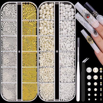 BELLEBOOST two-box set showing pearls and metal beads for versatile designs