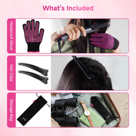 Bellelf size comparison held in hand to show portable styling scale