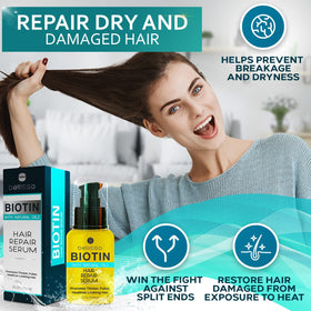 BELLISSO applying serum to mid-lengths displaying frizz reduction