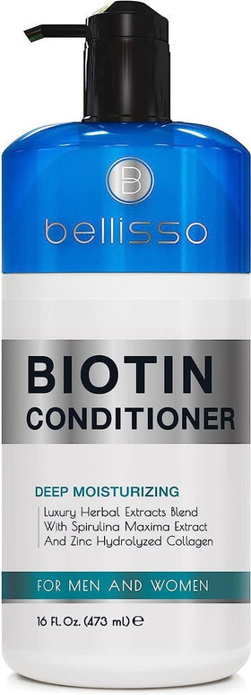 BELLISSO bottle front view showing conditioner packaging and branding for quick recognition