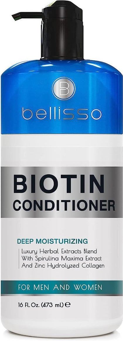 BELLISSO bottle front view showing conditioner packaging and branding for quick recognition
