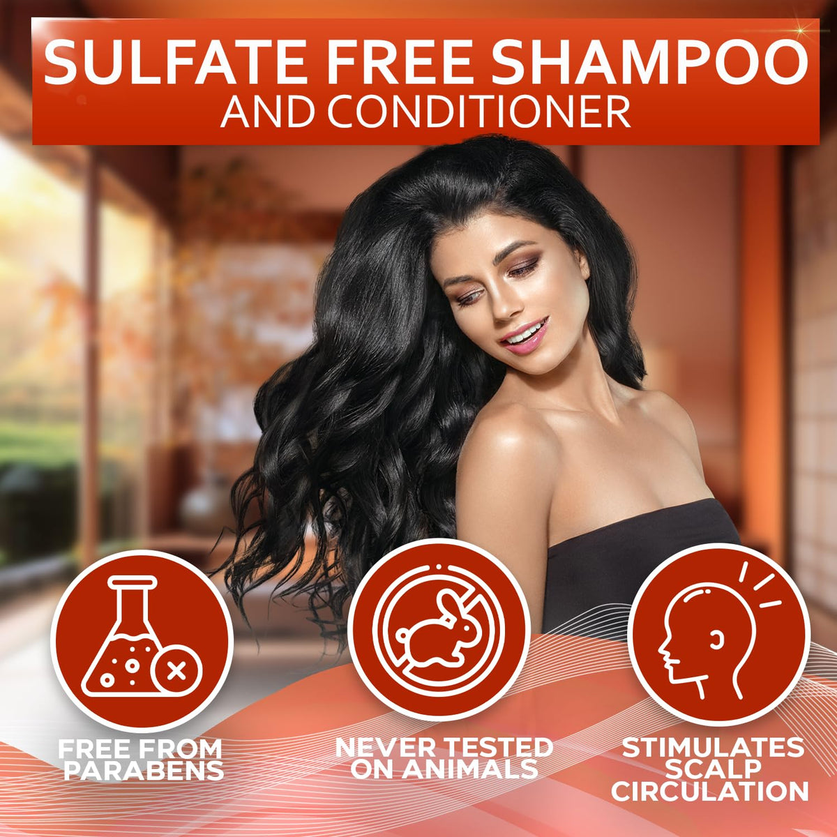 BELLISSO conditioner pump dispensing cream, shows nourishing formula for smoother ends