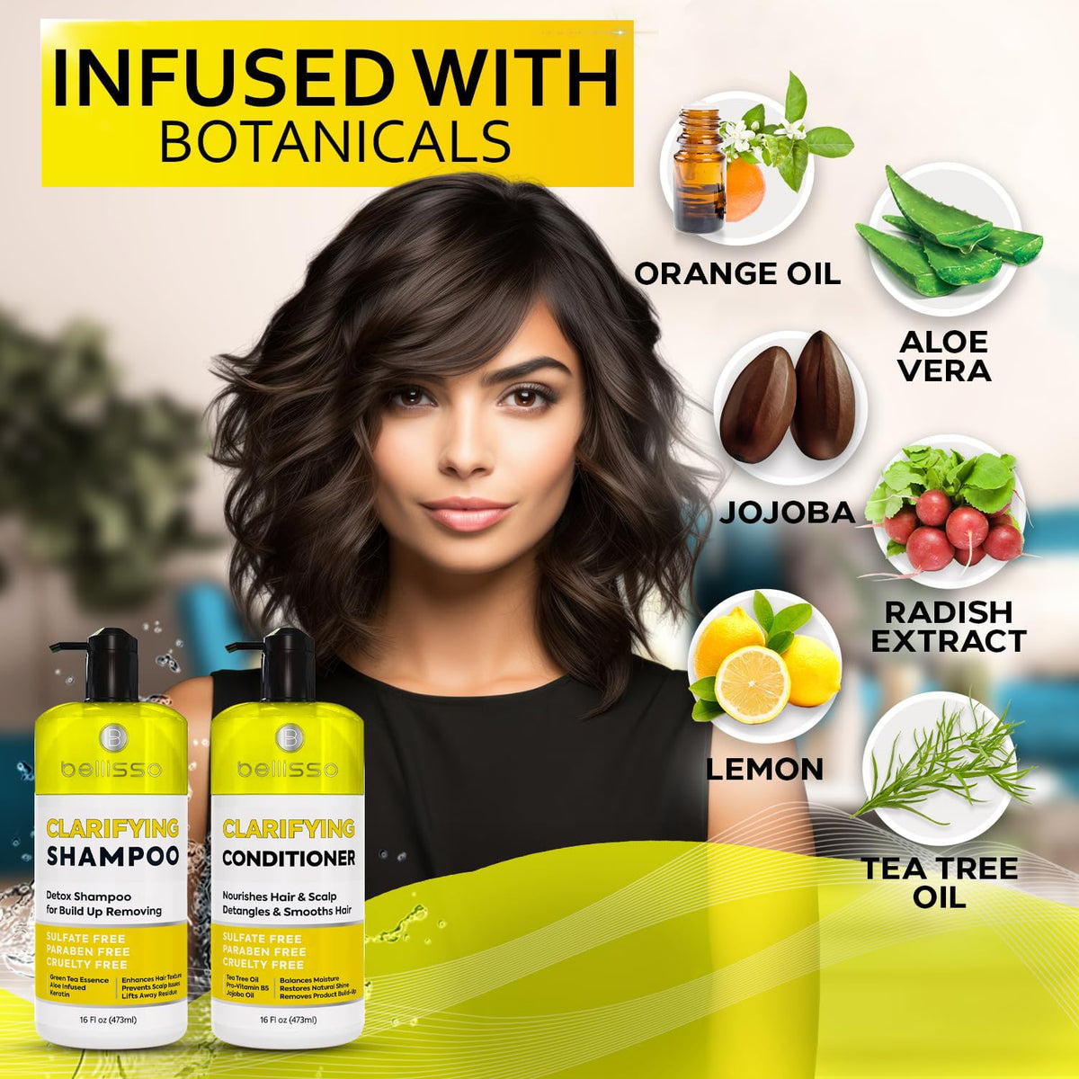 BELLISSO curl definition after use illustrating enhanced bounce and moisture
