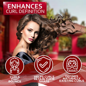 BELLISSO being applied in shower to enhance curls and reduce frizz