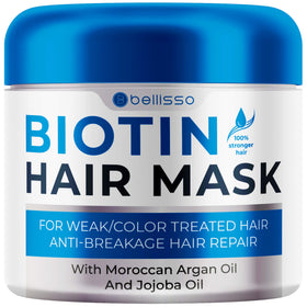 BELLISSO front jar view showing product and volume benefits