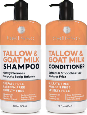 BELLISSO front packaging showing both bottles and benefits