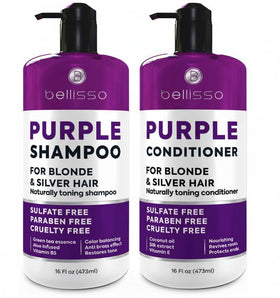 BELLISSO front packaging of shampoo and conditioner showing professional presentation and benefit