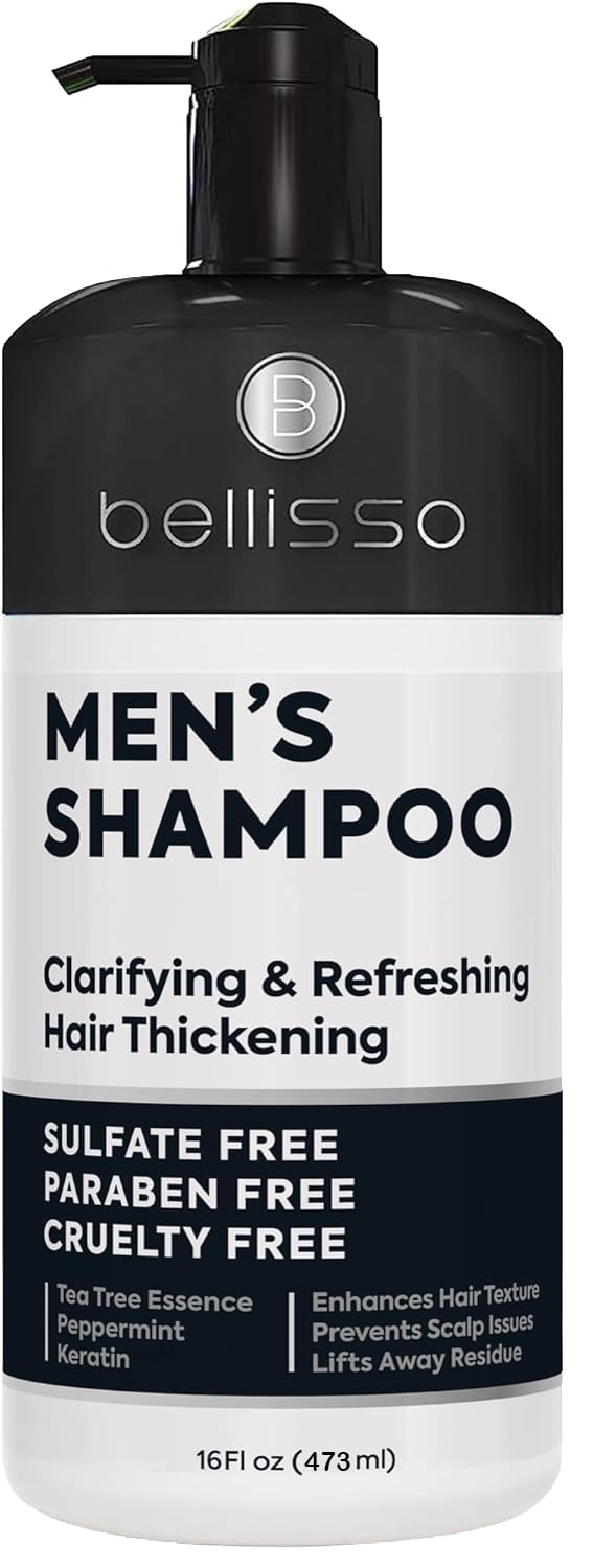 BELLISSO front packaging showing tea tree and peppermint for refreshing clean