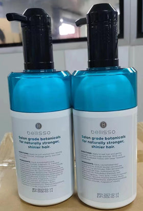 BELLISSO ingredient focus on keratin and biotin enhancing body