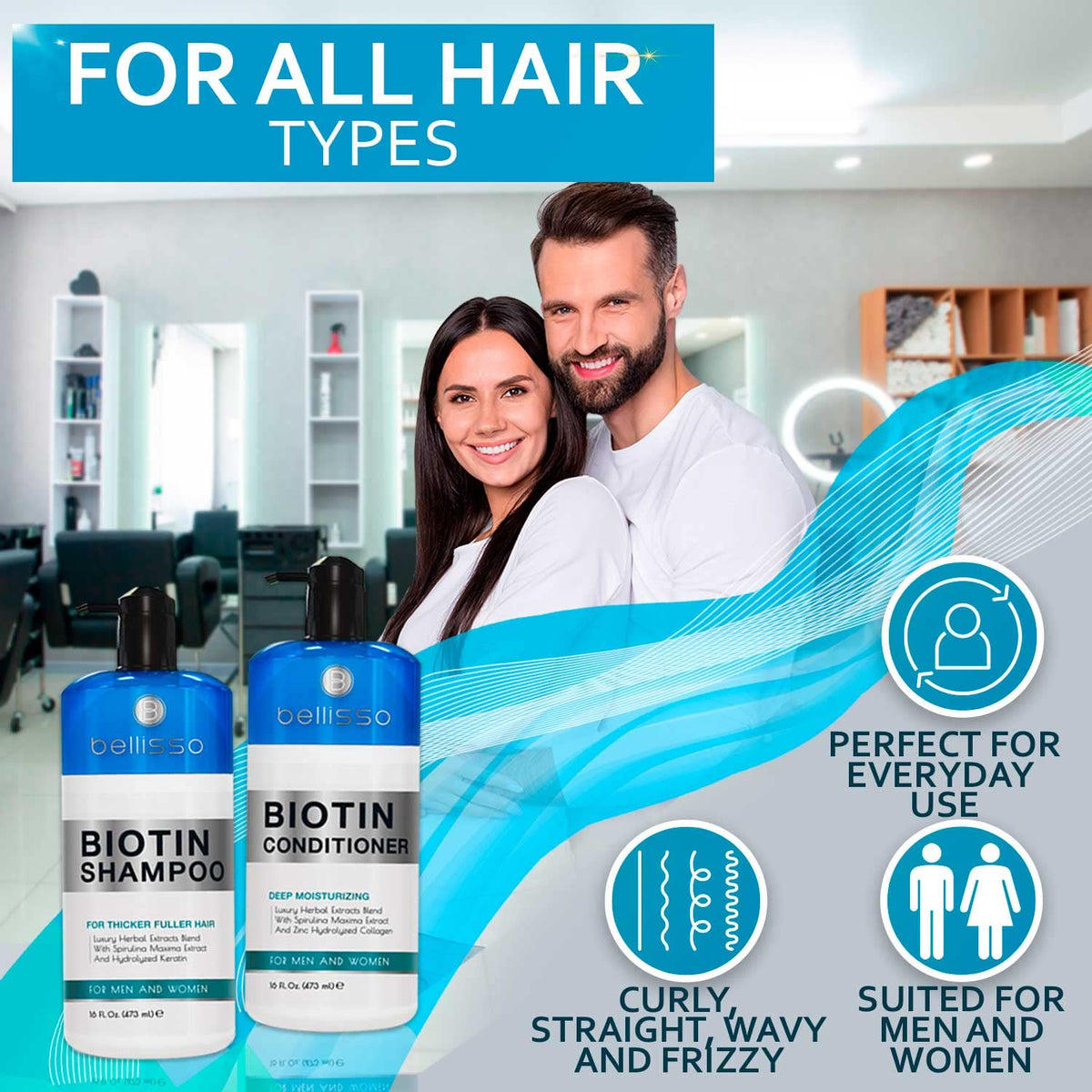 BELLISSO in a salon lifestyle setting showing professional appeal