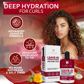 BELLISSO creamy leave-in texture close-up for easy detangling