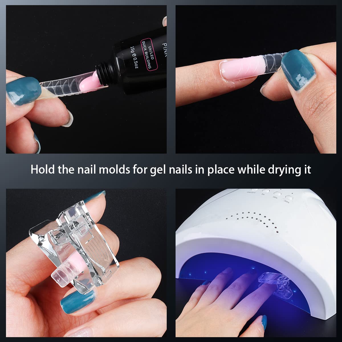 Beloving clip holding a dual form while curing for steady, bubble-free results