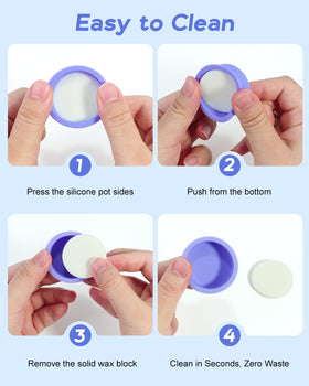 Beloving in-use nose waxing scene illustrating precise hair removal and quick results