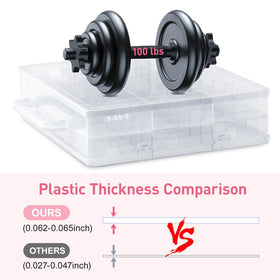 Beloving organizer with top handle being carried for easy transport and travel