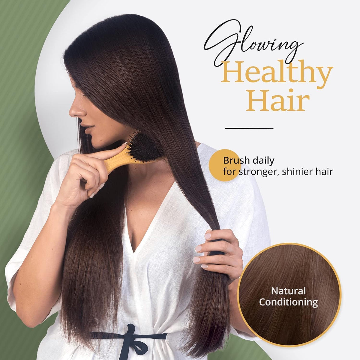 Belula wooden comb highlighting wide teeth and grain for gentle wet-hair detangling