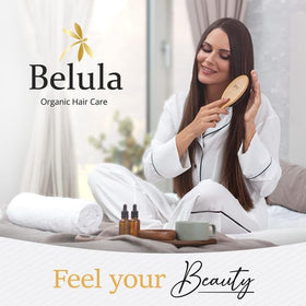 Belula detangling action on curly hair reducing knots and pain