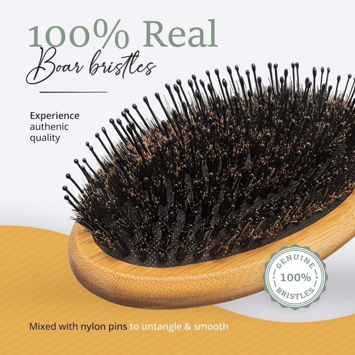 Belula glossy hair after brushing showing increased natural shine
