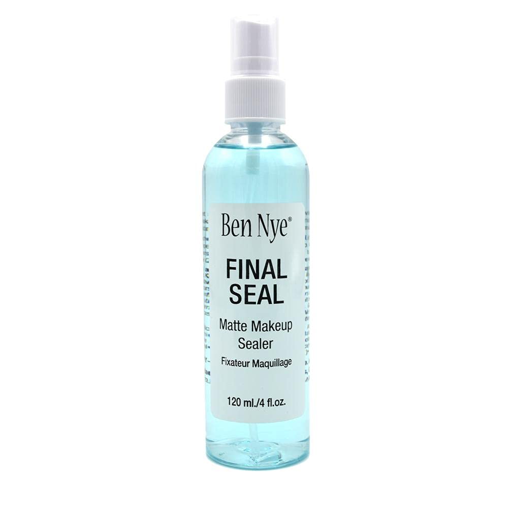 Ben Nye Final Seal front bottle view showing label and matte sealer benefits