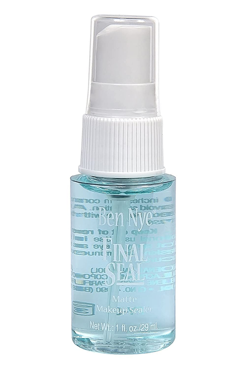 Ben Nye Final Seal front packaging showing compact bottle and travel convenience