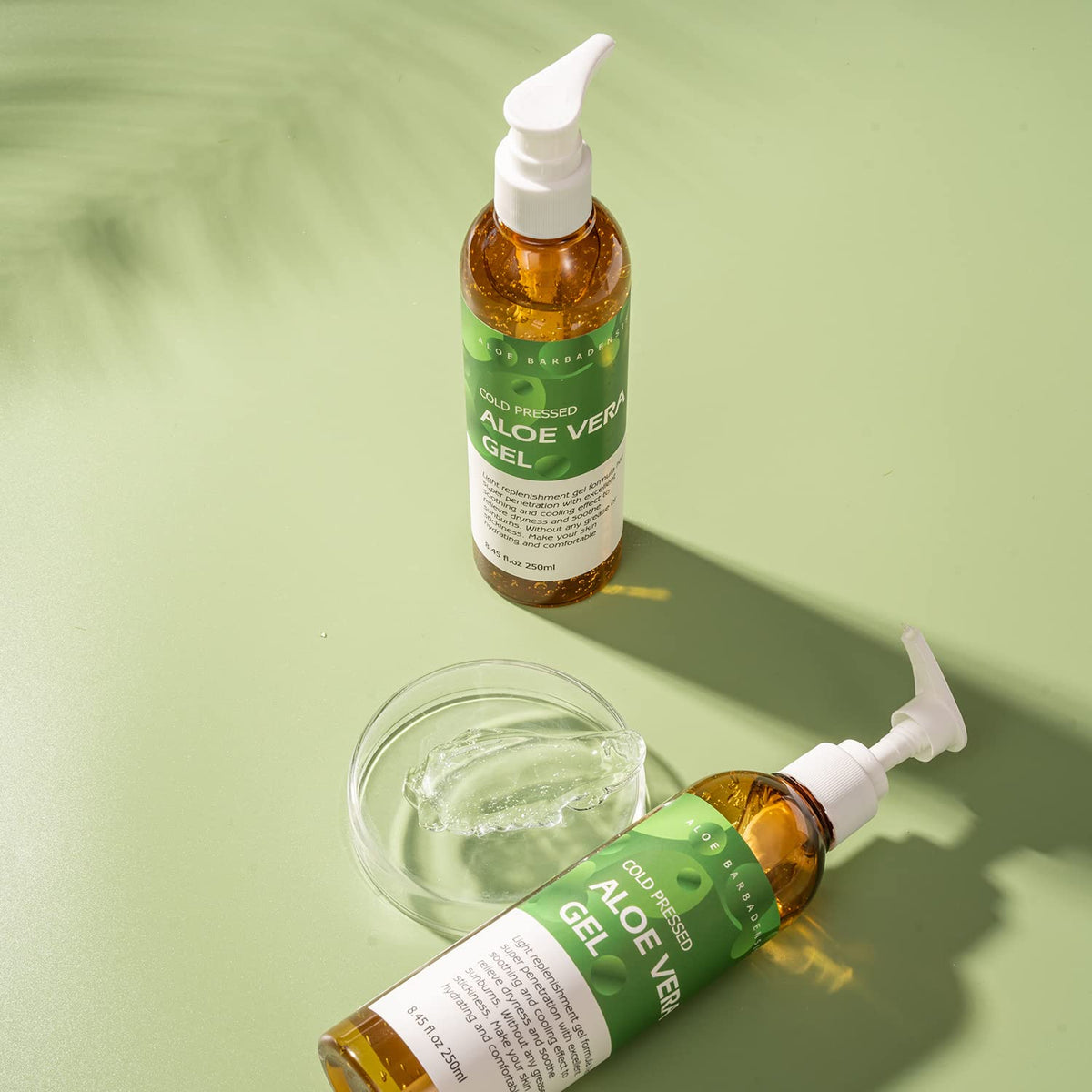 benatu closeup of gel texture highlighting pure cold‑pressed consistency
