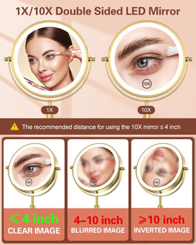 Benbilry 10x magnification view highlighting fine-detail makeup accuracy