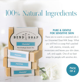 Close-up of a single Bend Soap Company bar revealing creamy texture and natural finish for gentle feel