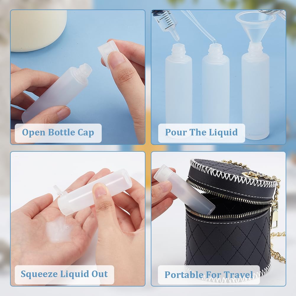 BENECREAT included funnels and droppers laid out to show easy, mess-free filling