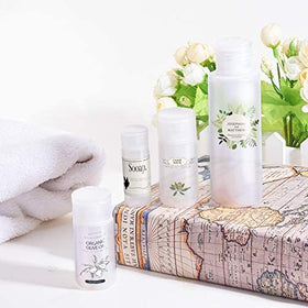 BENECREAT bottles arranged in a toiletry bag showing travel organization benefit